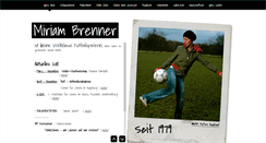 Desktop Screenshot of miriambrenner.de